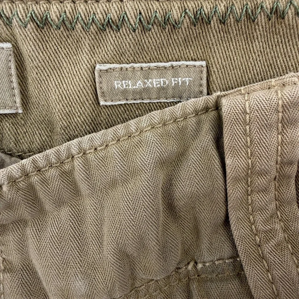 Banana Republic Cargo Shorts Mens 38 Brown Cotton 11 Inseam Utility Y2K Surplus